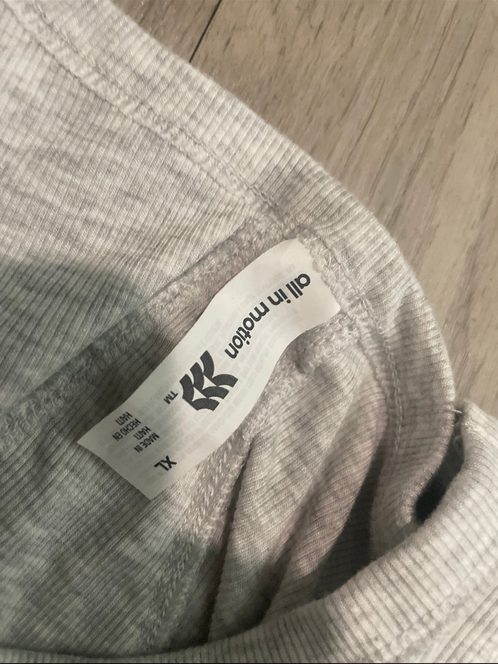 all in motion Light Heather Gray Short Sleeve Tee - Picture 2 of 3
